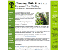 Tablet Screenshot of dancingwithtrees.com